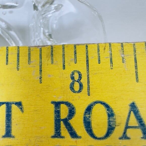 American Cut, Eleanor Butter Dish w/Handles Cut Pinwheel and Fan Blown Glass VTG - Picture 16 of 16